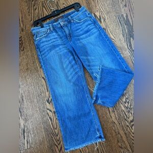 Joes Jeans the Icon gaucho midrise wide leg crop jeans 28